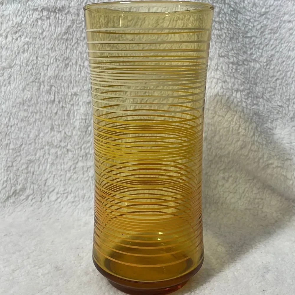 Striped juice glass